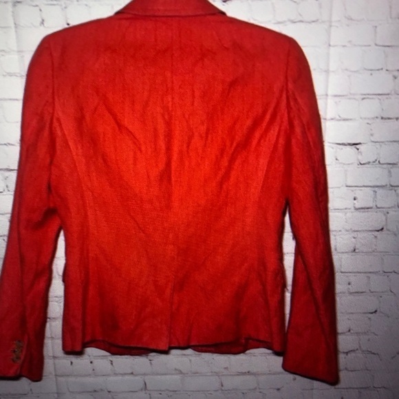 Classic Red Tailored Blazer - Unknown - Picture 2 of 6